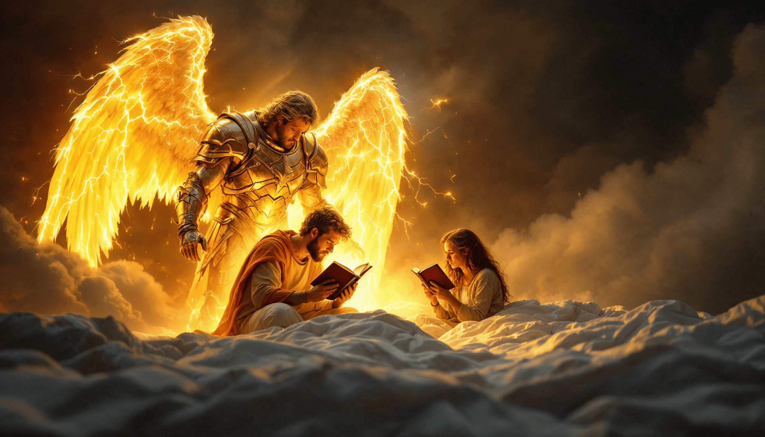 freepik a man woman and 2 children who are on their knees 73903